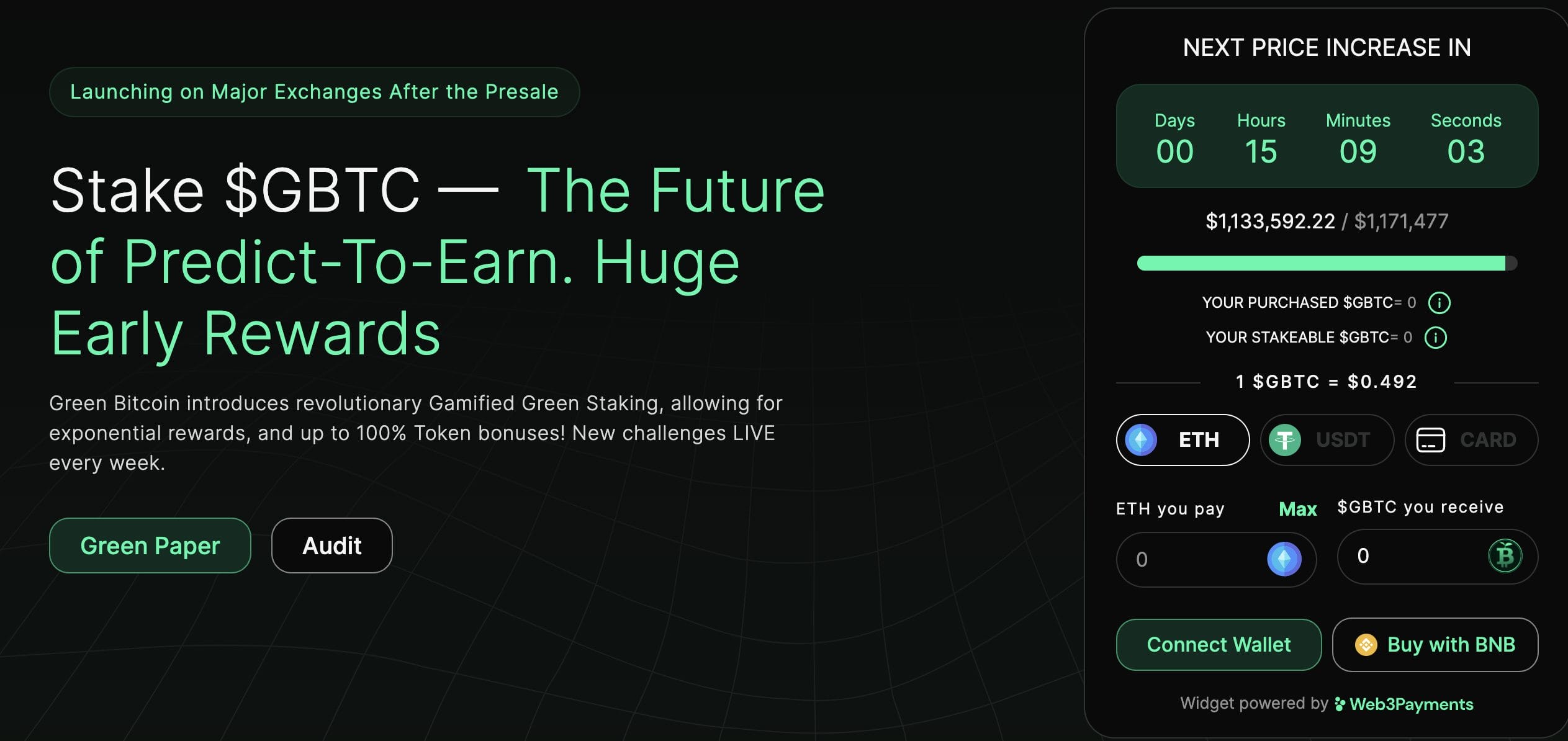 Green Bitcoin presale