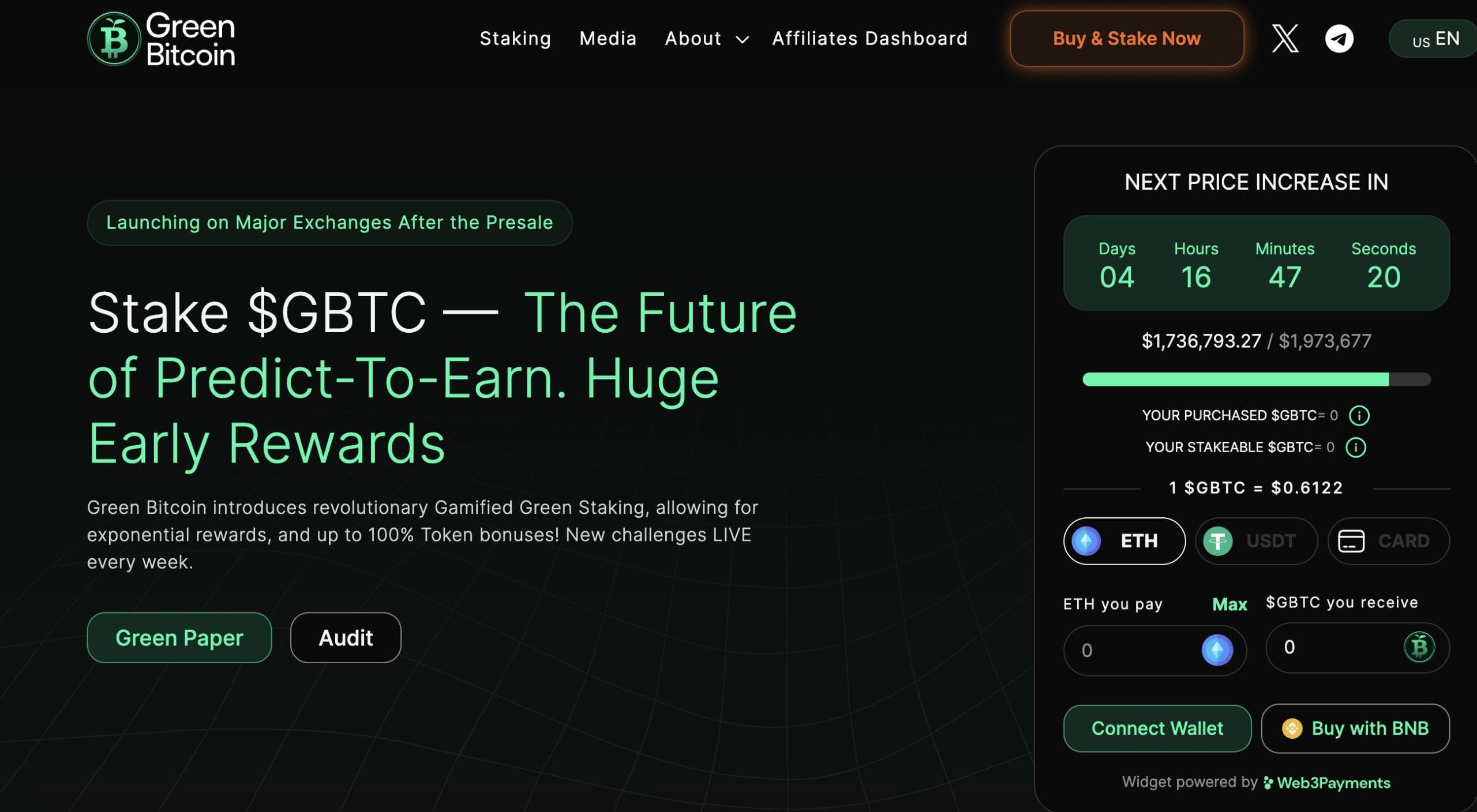 Green Bitcoin presale