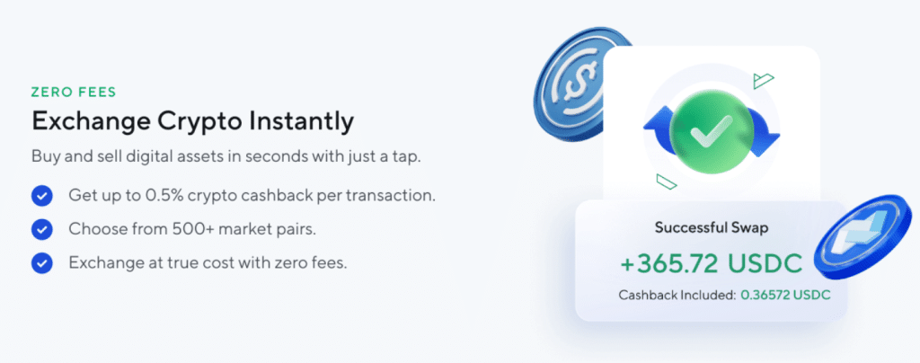 nexo swaps cashback