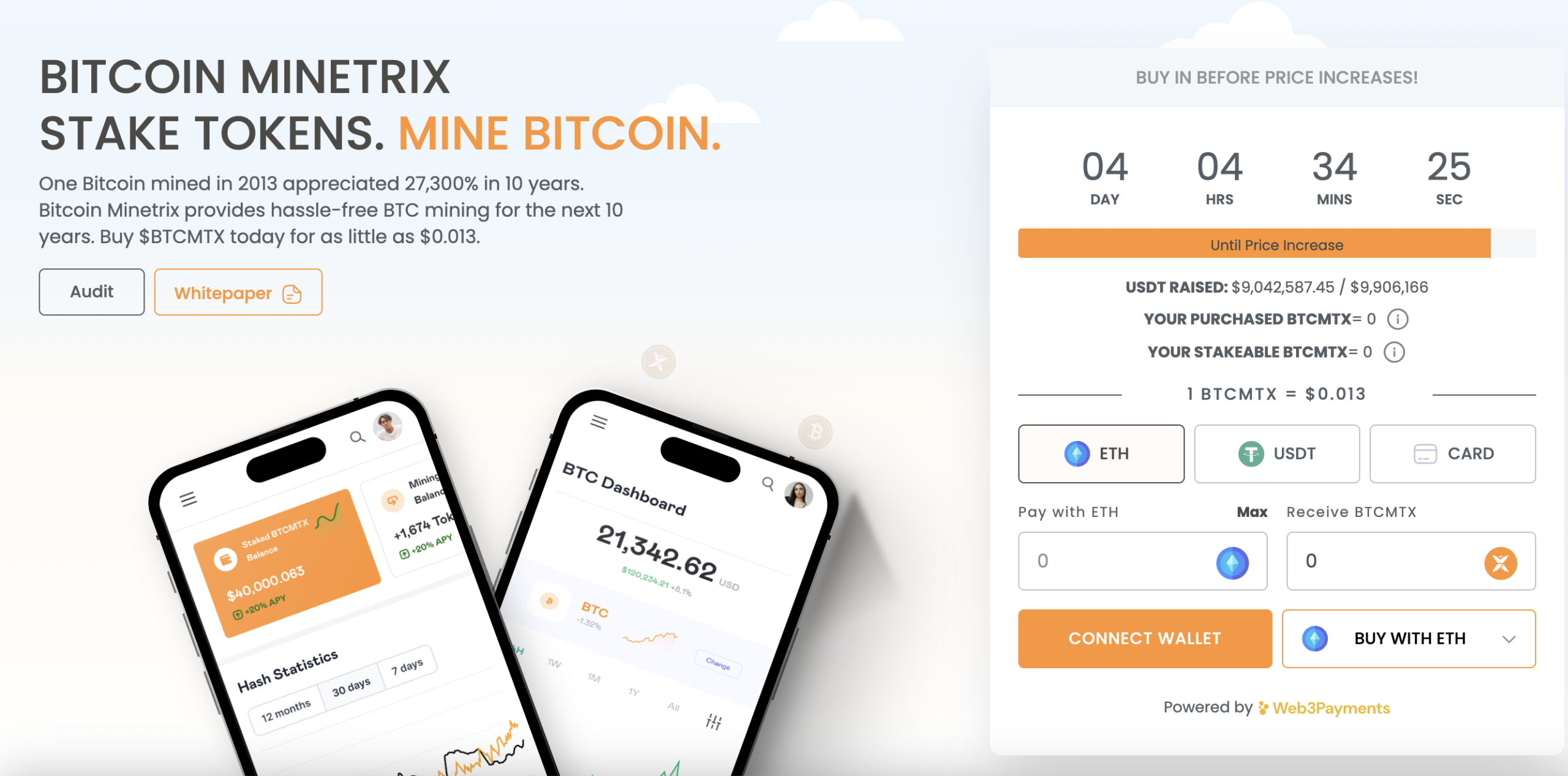 Bitcoin Minetrix presale
