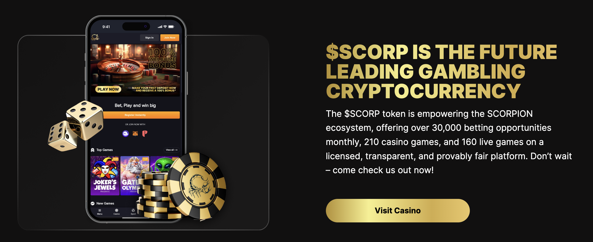 Scorpion Casino presale