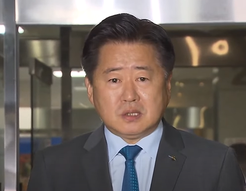 The Jeju Island Governor Oh Young-hoon speaking in 2023.